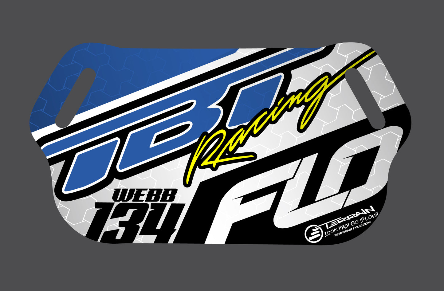 TBT RACING ARIZONA TEAM "REPLICA" PIT BOARD