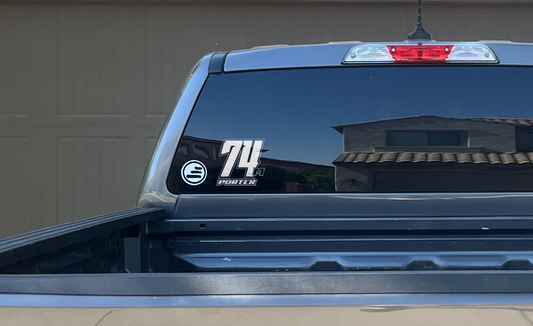 Custom Name and Number Decal for Your Vehicle