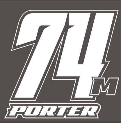 Custom Name and Number Decal for Your Vehicle